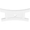 Ekena Millwork Haven Architectural Grade PVC Ceiling Medallion, 32"W x 21 3/8"H x 3"ID x 7"C x 1"P, One-Piece CMP32X21HN-03000 - alternate 3